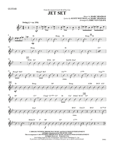 Jet Set (from the musical Catch Me If You Can): Guitar