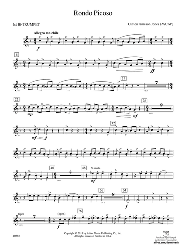 Rondo Picoso: 1st B-flat Trumpet