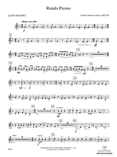 Rondo Picoso: 2nd B-flat Trumpet