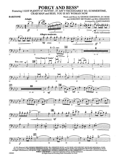 Porgy and Bess® (Medley): Baritone B.C.
