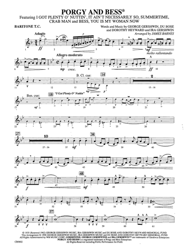 Porgy and Bess® (Medley): Baritone T.C.