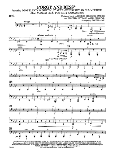 Porgy and Bess® (Medley): Tuba