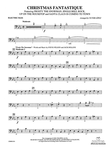 Christmas Fantastique (Medley): Electric Bass