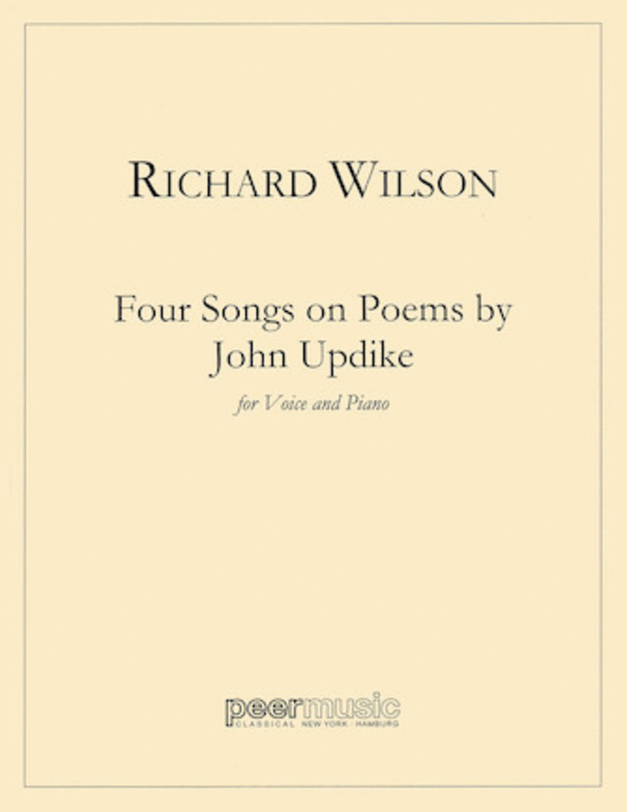Four Songs on Poems of John Updike Medium Voice scores gallery preview page 1