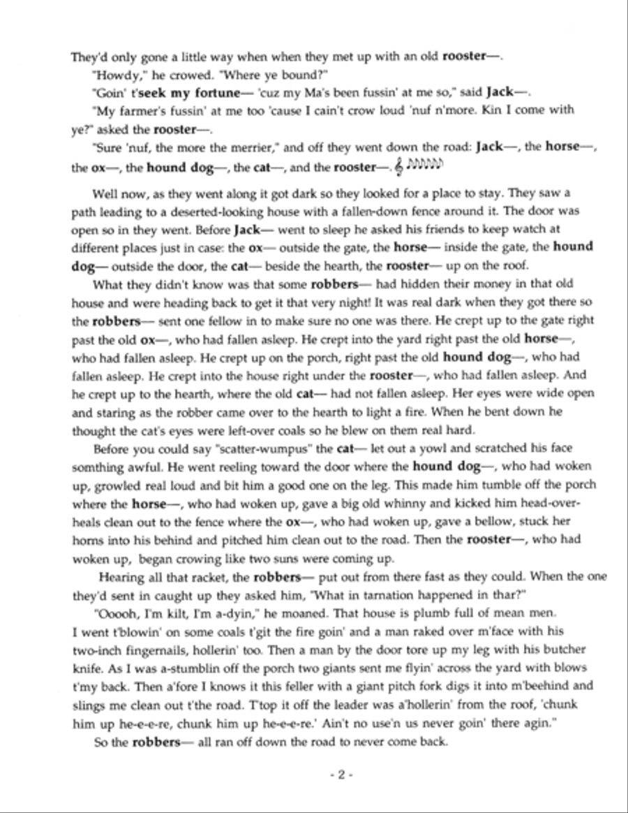 Once Upon a Mountain Tale Unison Choir scores gallery preview page 4