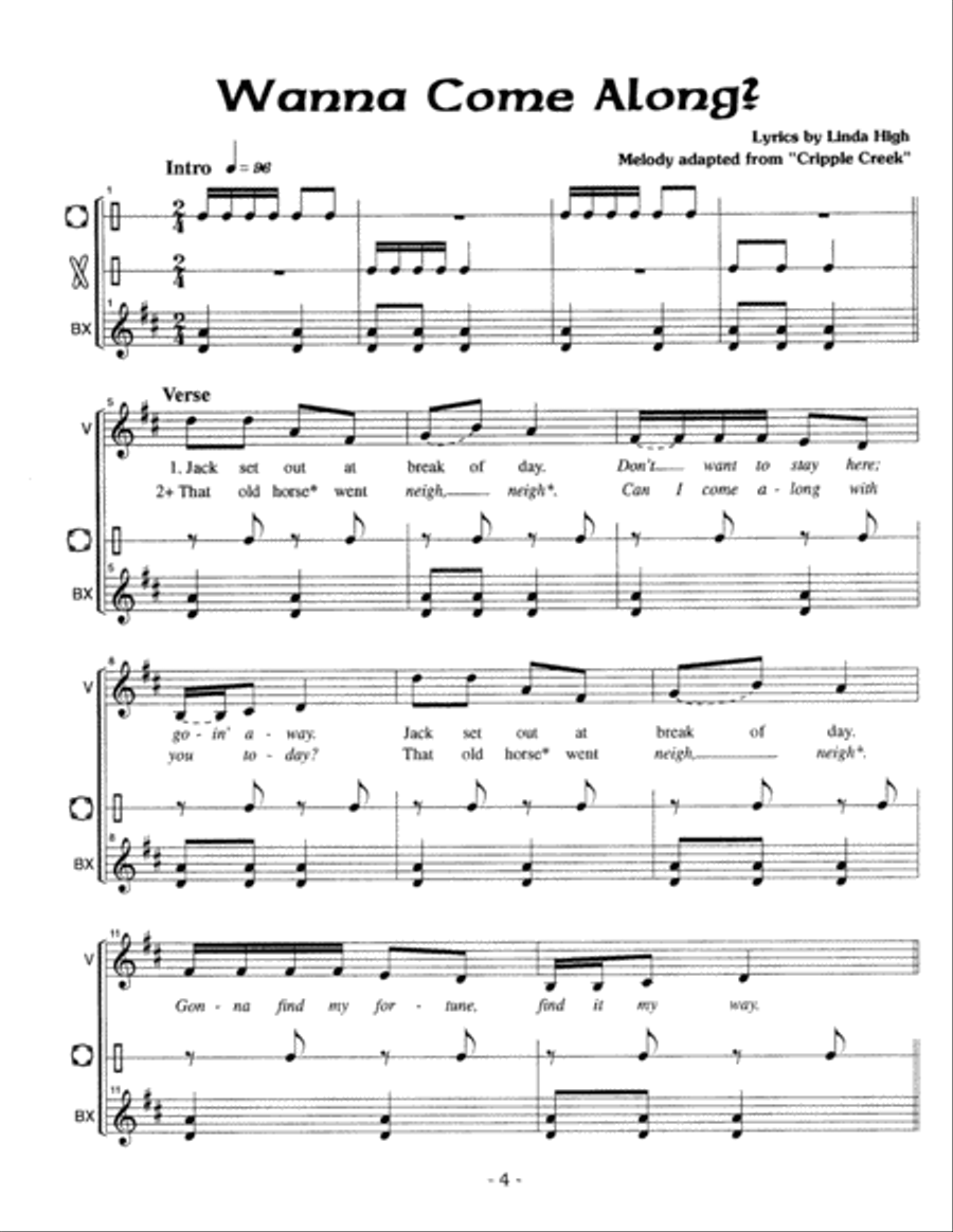 Once Upon a Mountain Tale Unison Choir scores gallery preview page 6