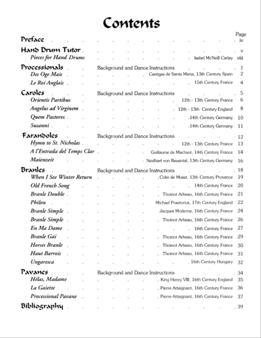 Medieval and Renaissance Dances Recorder scores gallery preview page 2