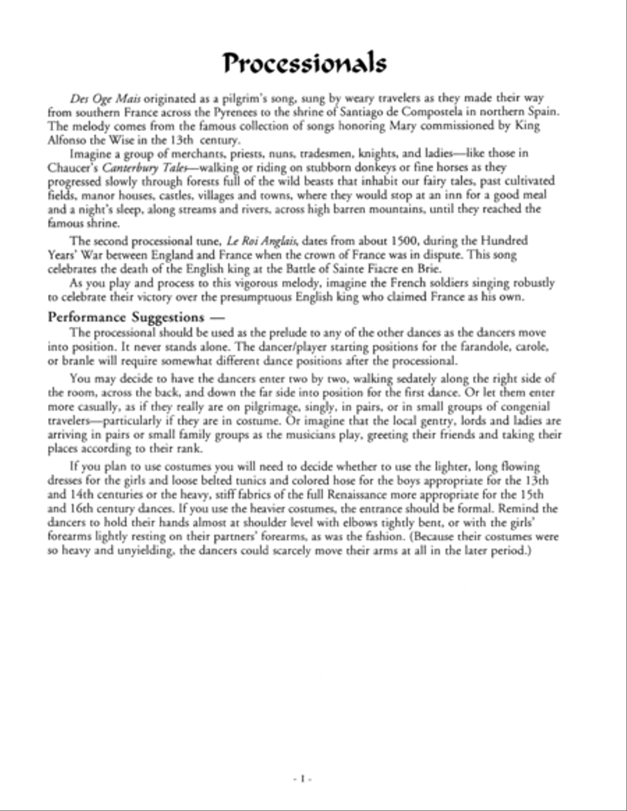 Medieval and Renaissance Dances Recorder scores gallery preview page 3