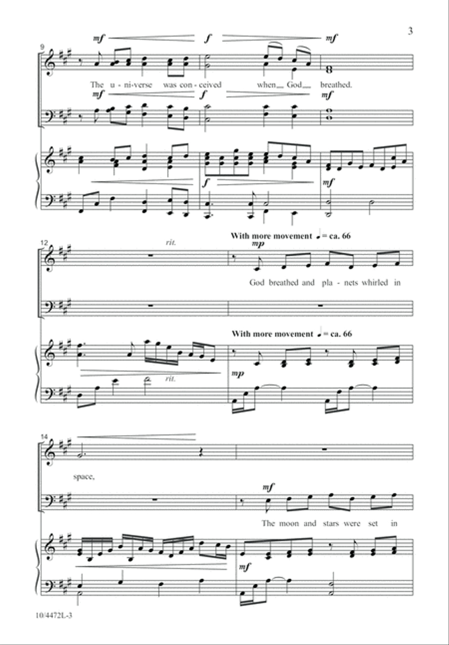 God Breathed God Breathed 4-Part scores gallery preview page 4
