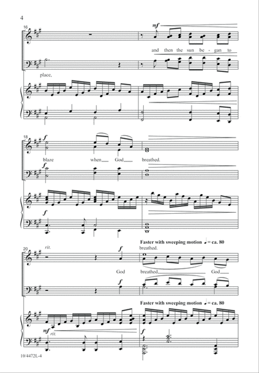God Breathed God Breathed 4-Part scores gallery preview page 5