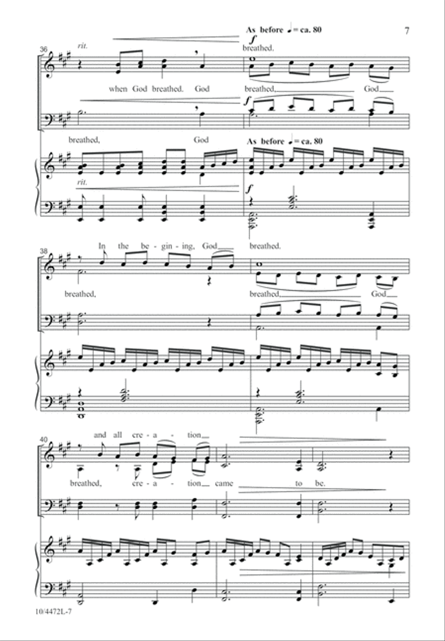 God Breathed God Breathed 4-Part scores gallery preview page 8