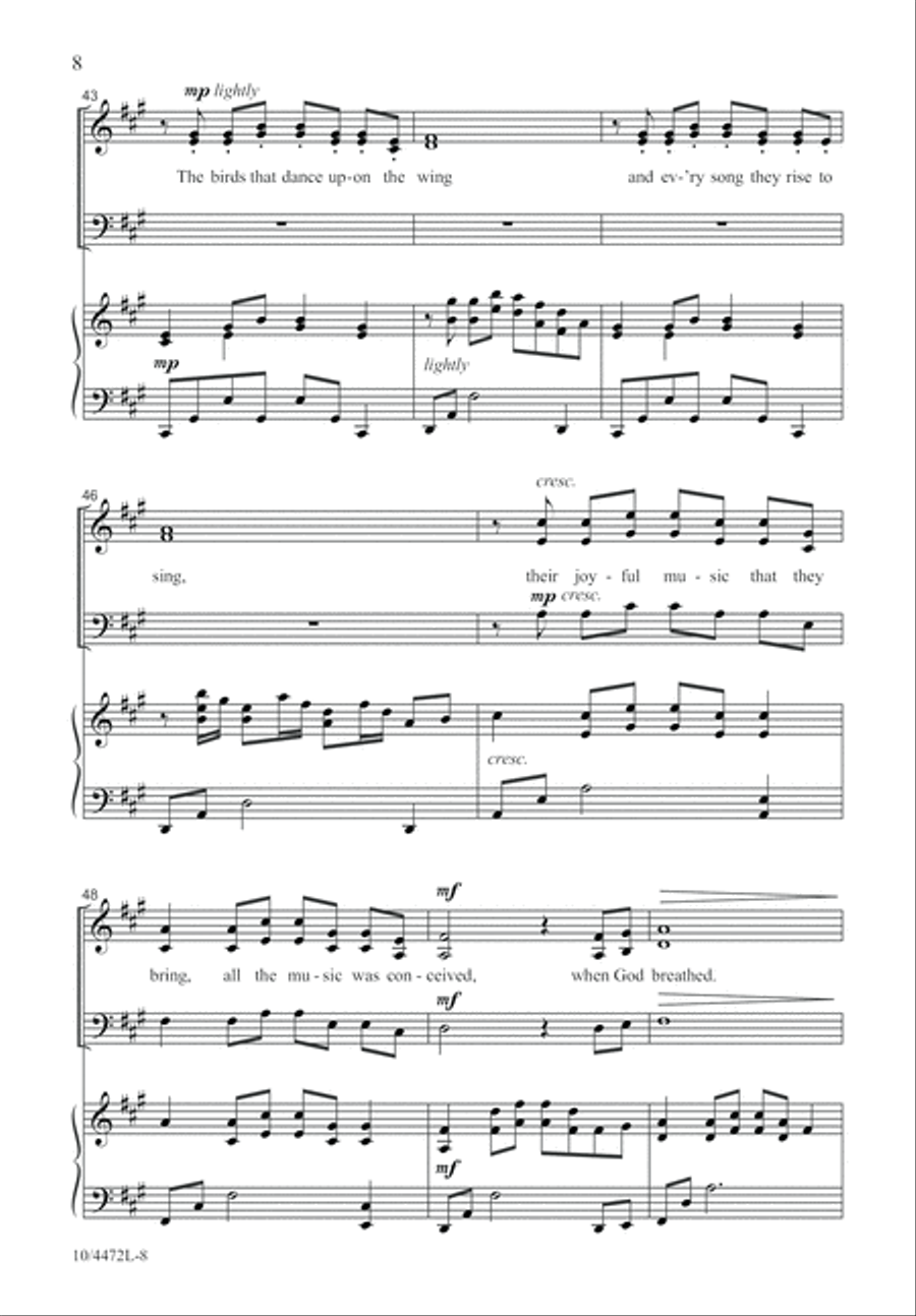 God Breathed God Breathed 4-Part scores gallery preview page 9