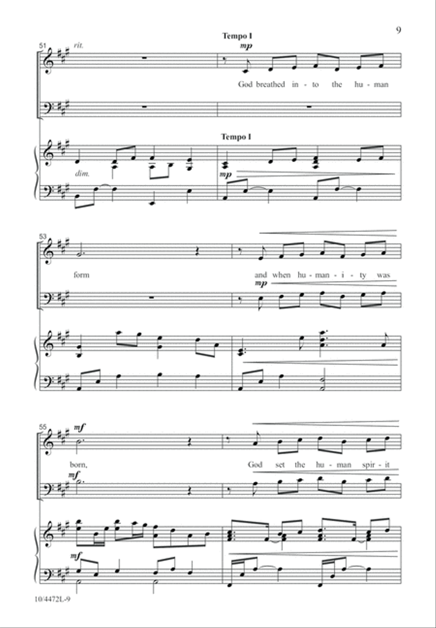 God Breathed God Breathed 4-Part scores gallery preview page 10