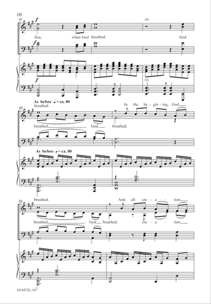 God Breathed God Breathed 4-Part scores gallery preview page 11