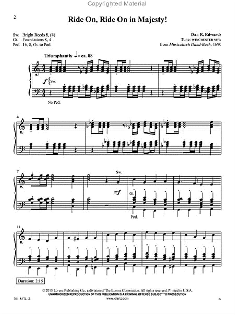 Easy Organ Library, Vol. 55 Organ Solo scores gallery preview page 2
