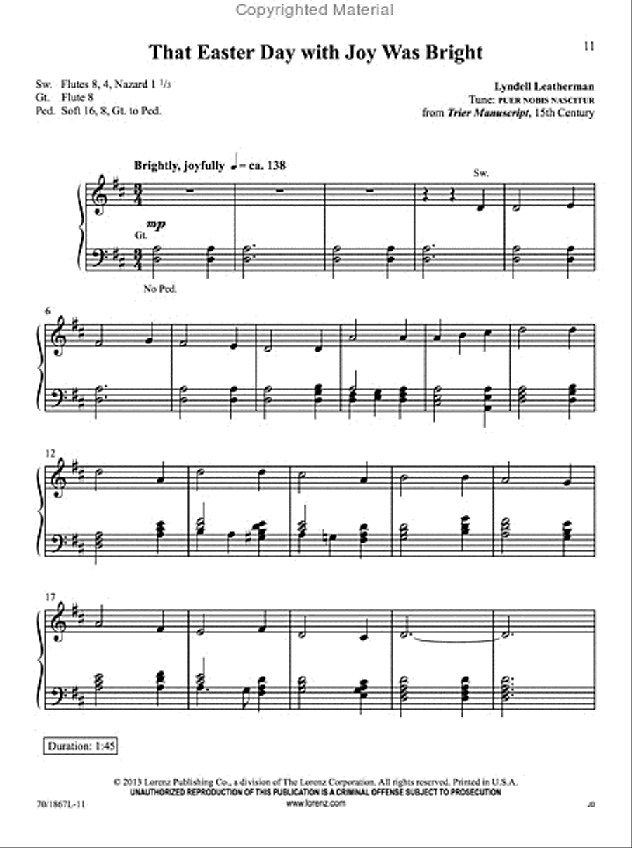 Easy Organ Library, Vol. 55 Organ Solo scores gallery preview page 6