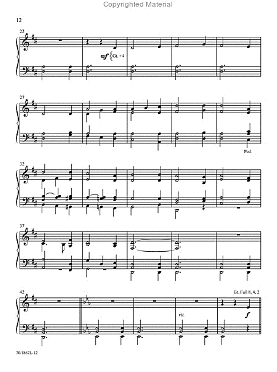 Easy Organ Library, Vol. 55 Organ Solo scores gallery preview page 7