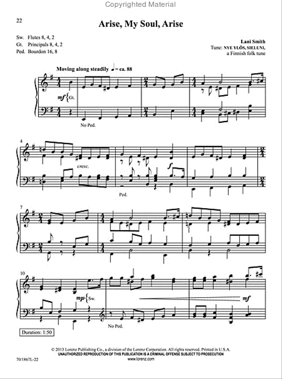 Easy Organ Library, Vol. 55 Organ Solo scores gallery preview page 8