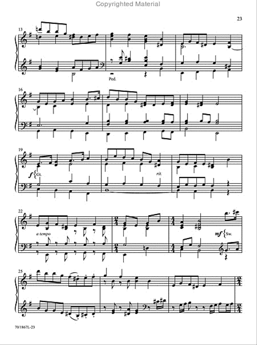 Easy Organ Library, Vol. 55 Organ Solo scores gallery preview page 9