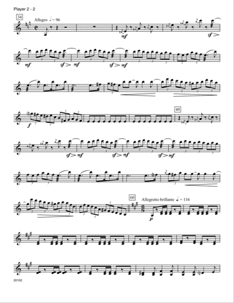 Light Cavalry Overture - Percussion 2 Percussion scores gallery preview page 2