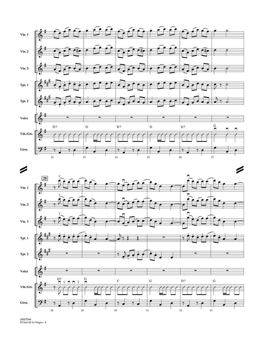 El Son de la Negra - Full Score Concert Band scores gallery preview page 4