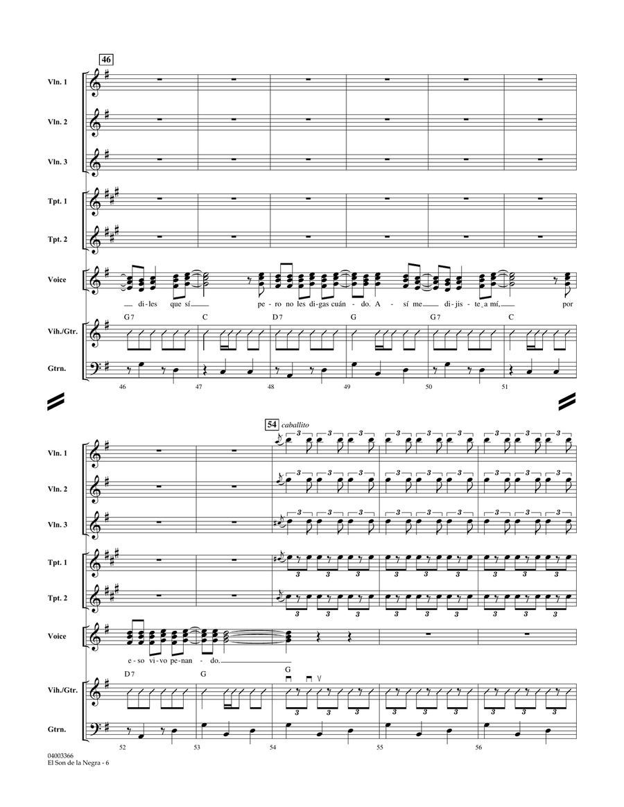 El Son de la Negra - Full Score Concert Band scores gallery preview page 6