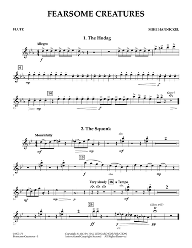 Fearsome Creatures - Flute
