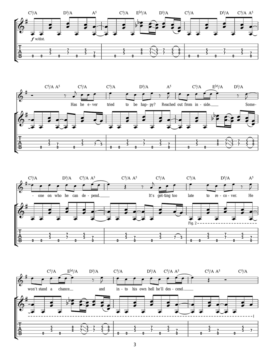 Loner Loner Electric Guitar scores gallery preview page 3