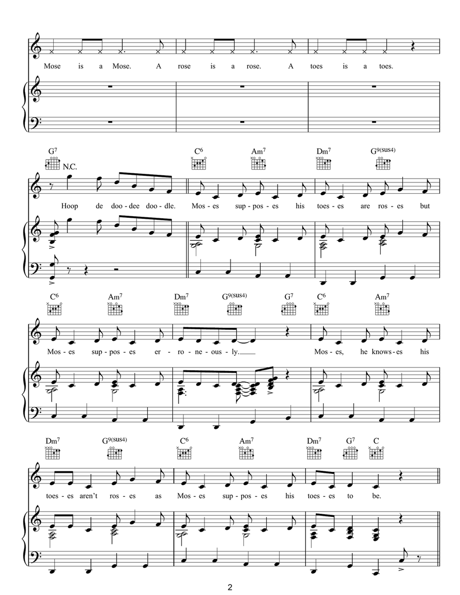Moses Moses Guitar scores gallery preview page 2