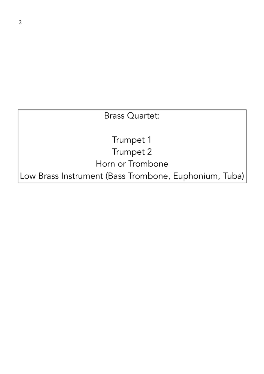 O Come All Ye Faithful - Jazz Arrangement in 5/4 for Brass Quartet Brass Quartet scores gallery preview page 2