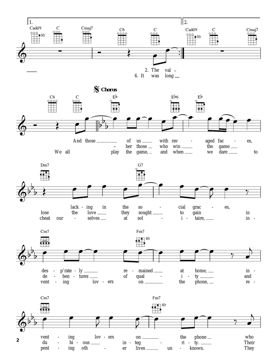 At Seventeen At Seventeen Ukulele scores gallery preview page 2
