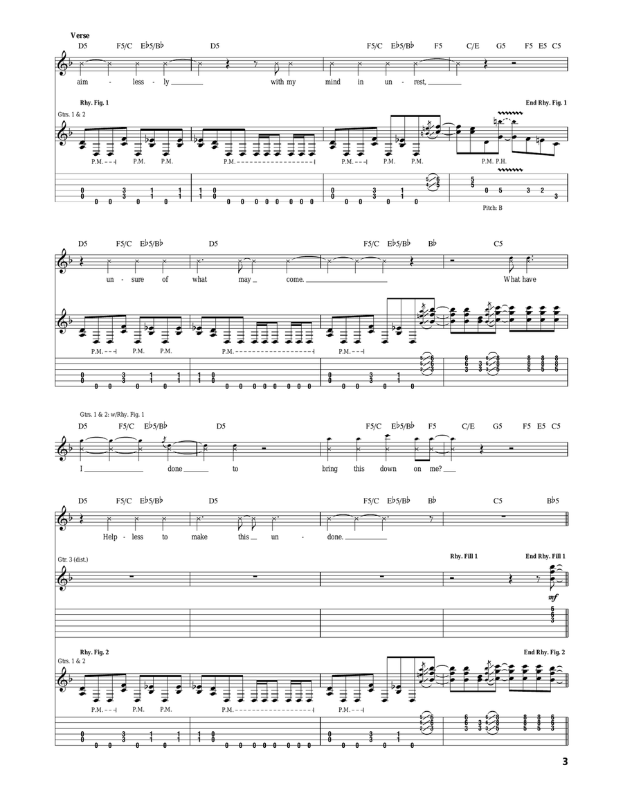 In Due Time Acoustic Guitar scores gallery preview page 3