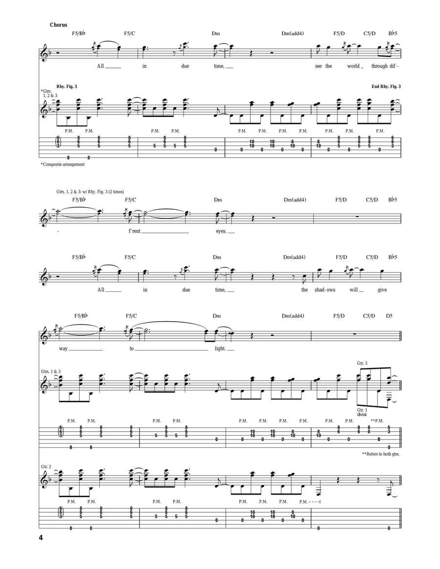 In Due Time Acoustic Guitar scores gallery preview page 4