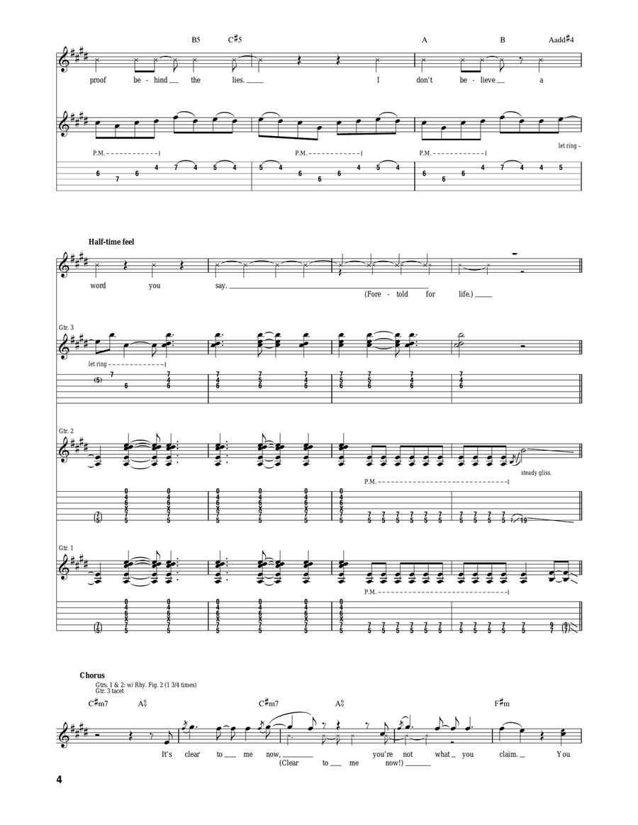 You Don't Bleed For Me You Don't Bleed For Me Acoustic Guitar scores gallery preview page 4