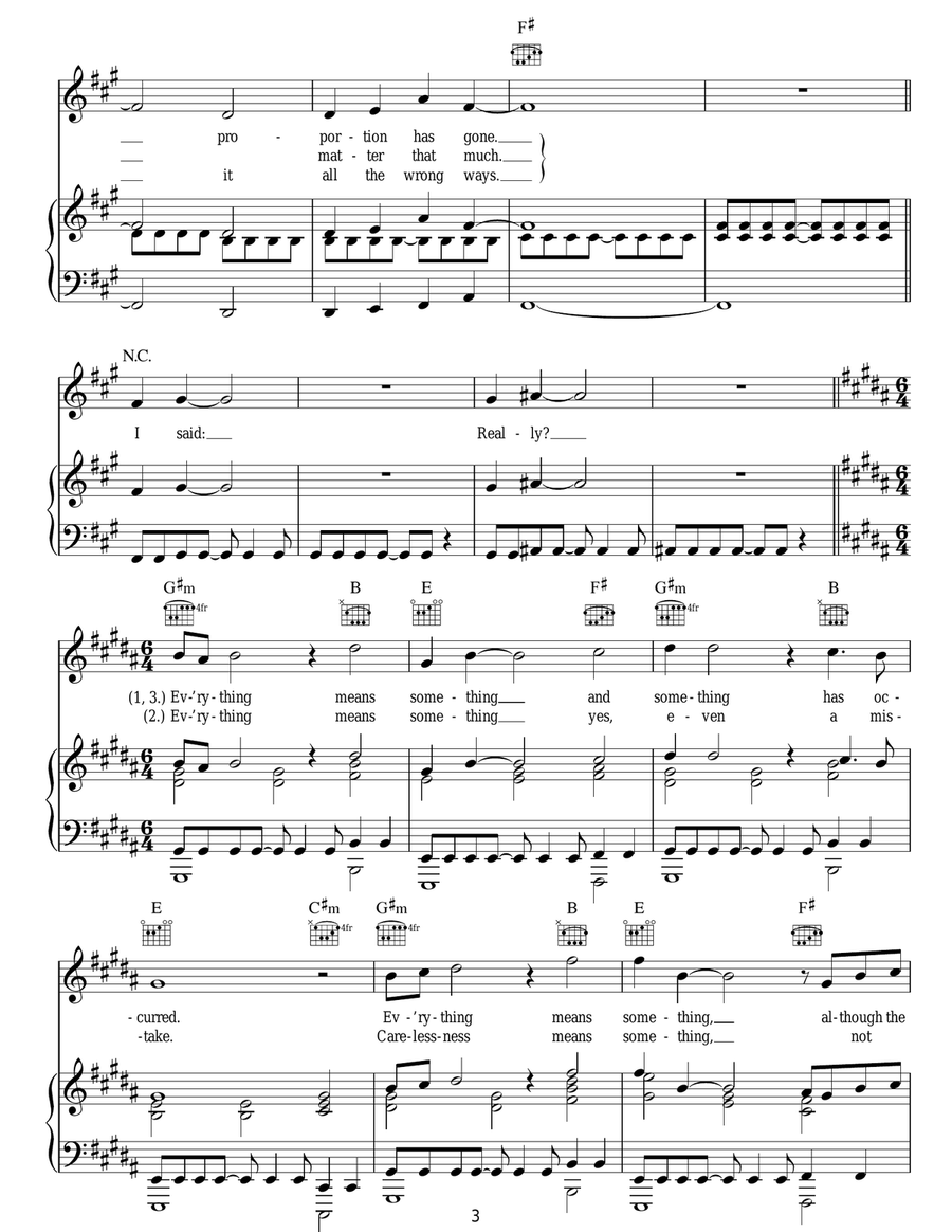 Everything Means Something Acoustic Guitar scores gallery preview page 3