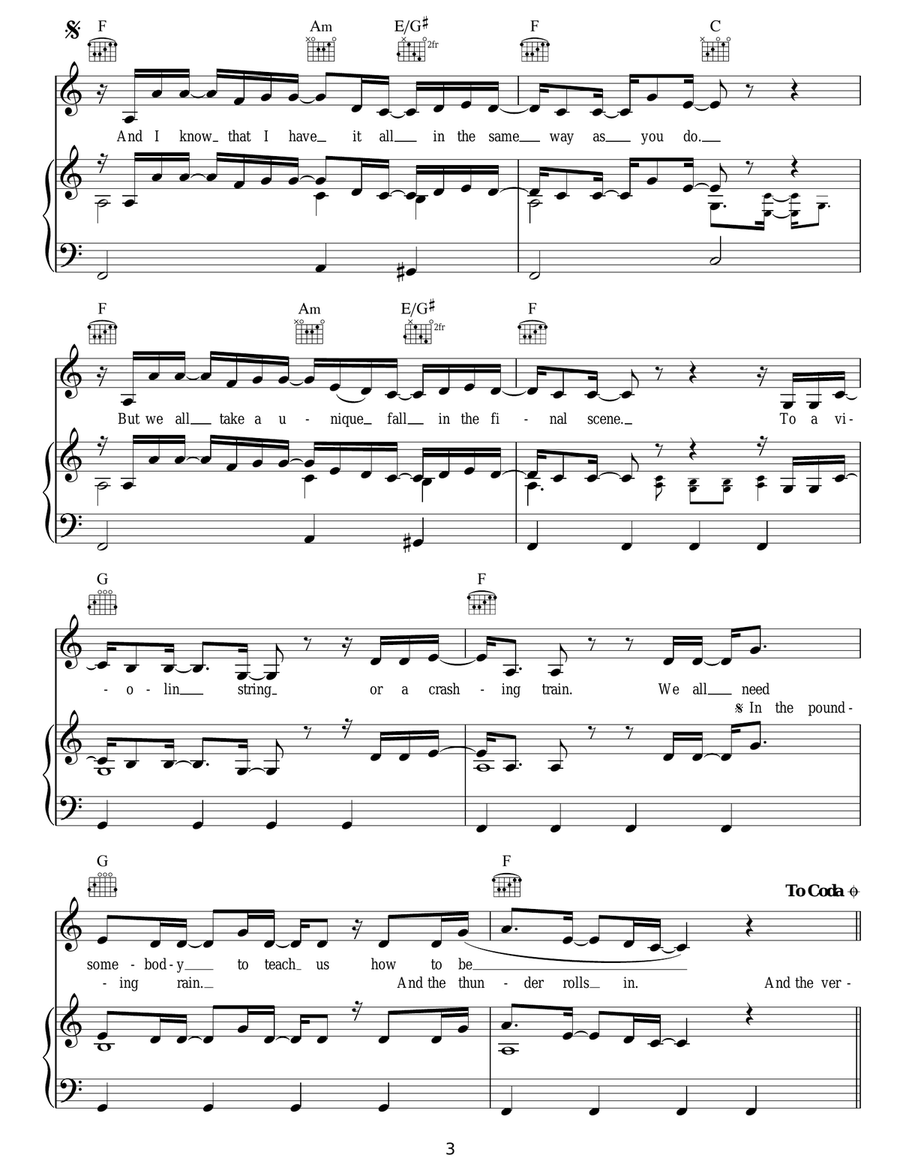 Carried Carried Acoustic Guitar scores gallery preview page 3