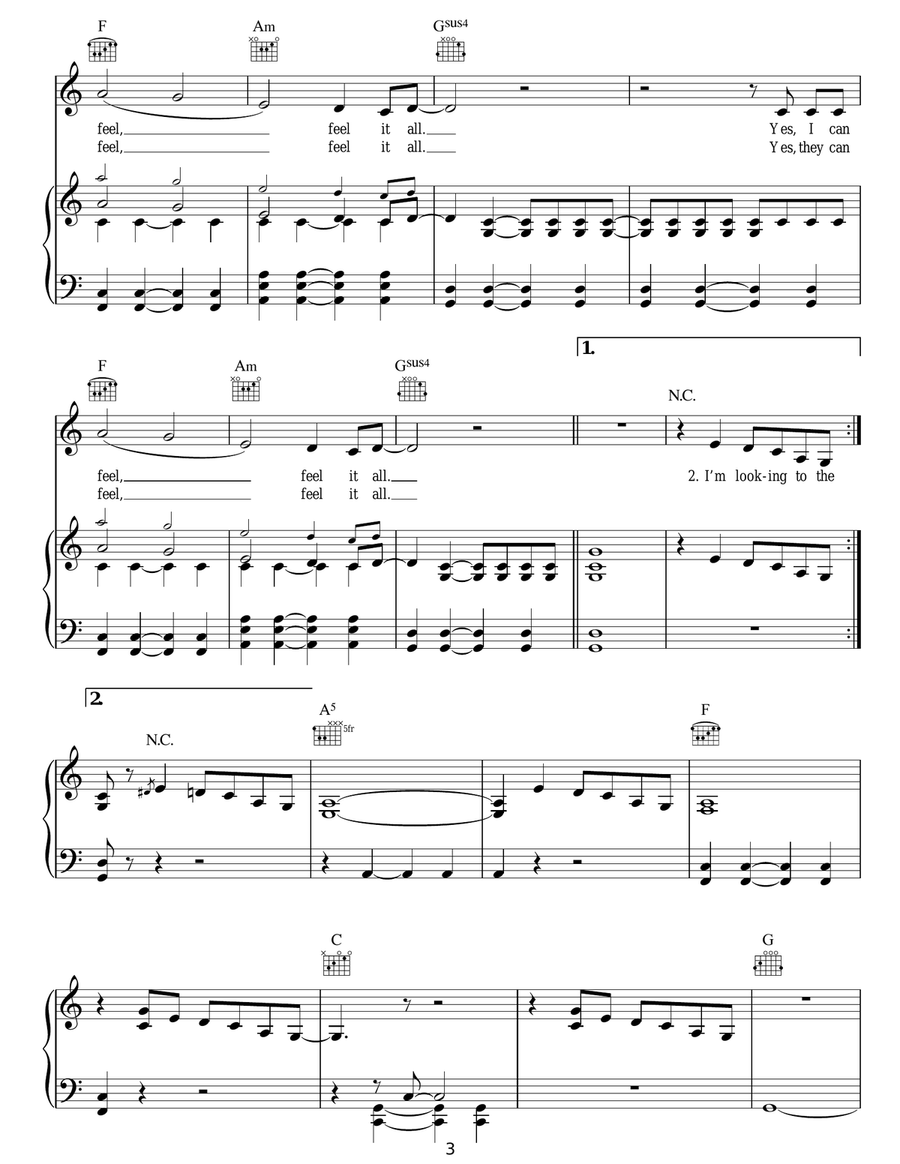 Feel It All Feel It All Acoustic Guitar scores gallery preview page 3