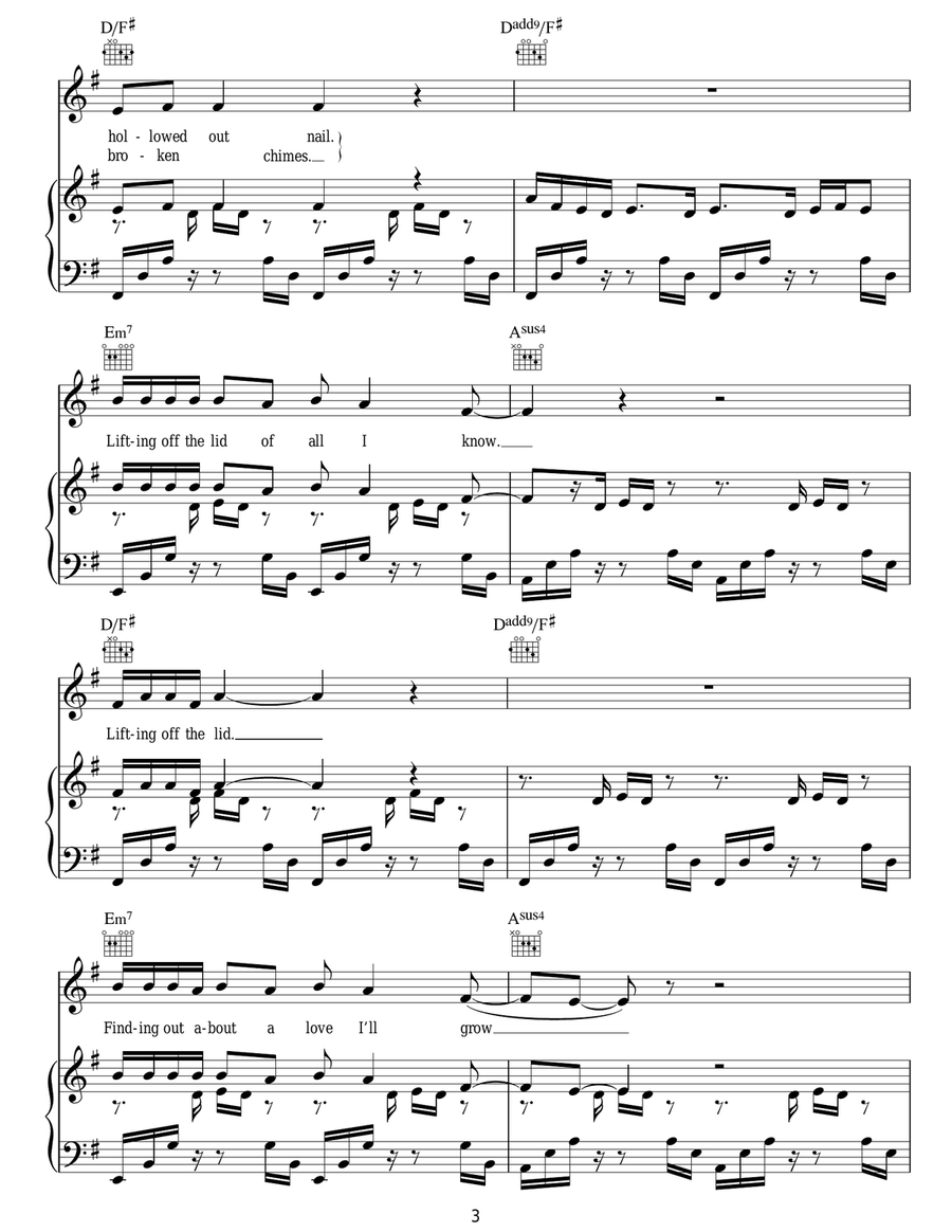 Chimes Chimes Acoustic Guitar scores gallery preview page 3