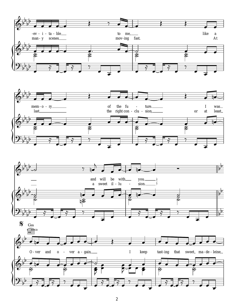 Memory Of The Future Acoustic Guitar scores gallery preview page 2