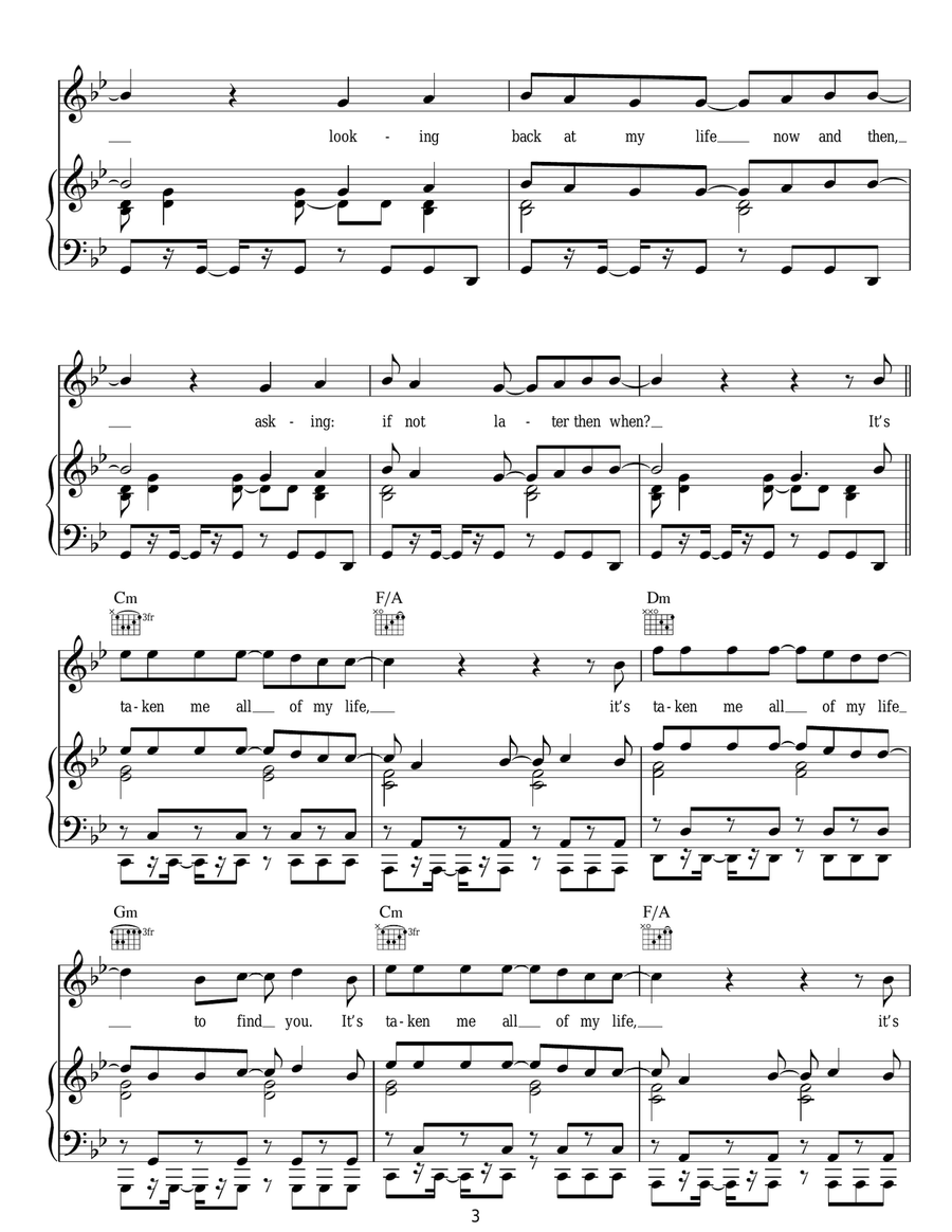 Memory Of The Future Acoustic Guitar scores gallery preview page 3