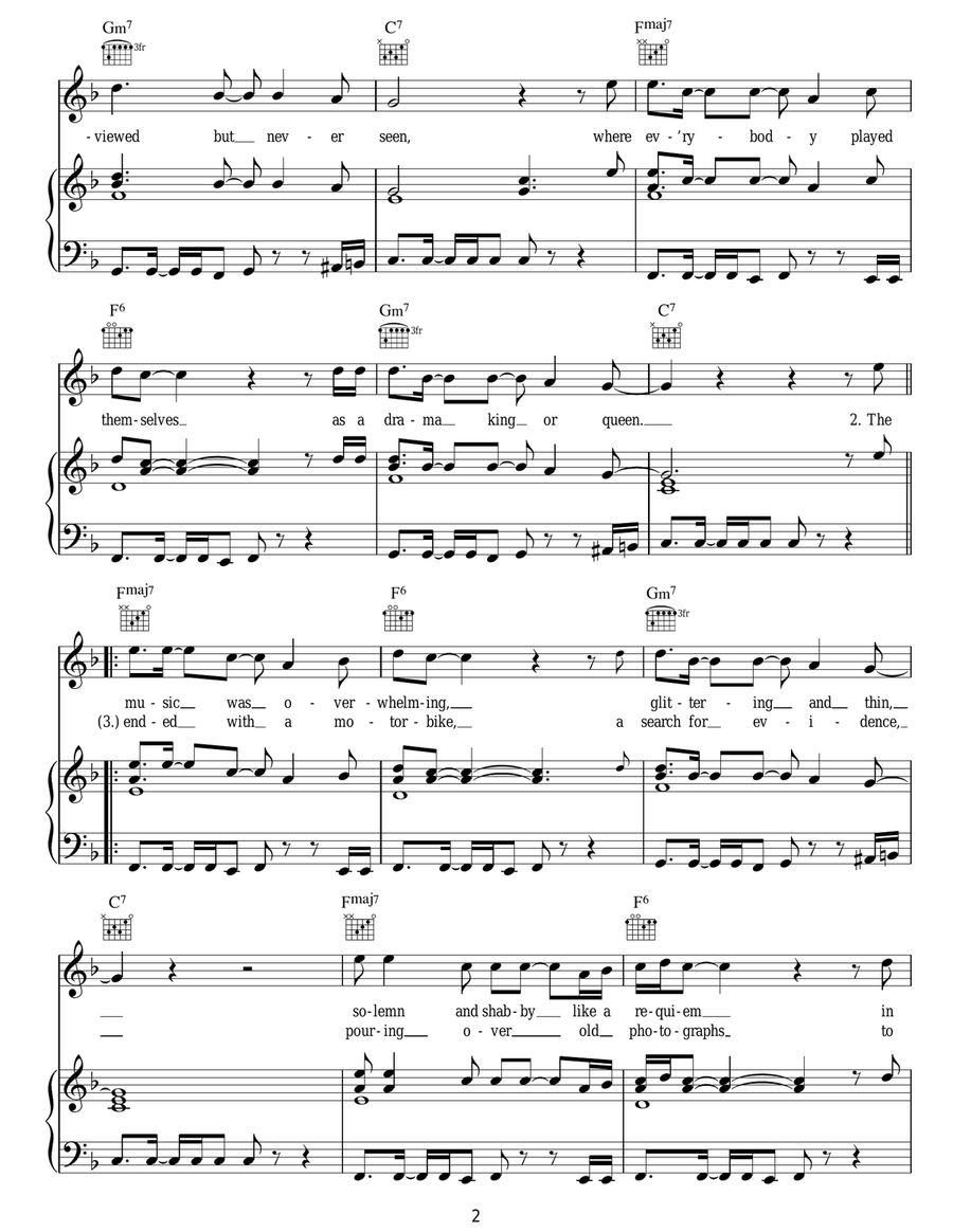 Requiem In Denim And Leopardskin Acoustic Guitar scores gallery preview page 2