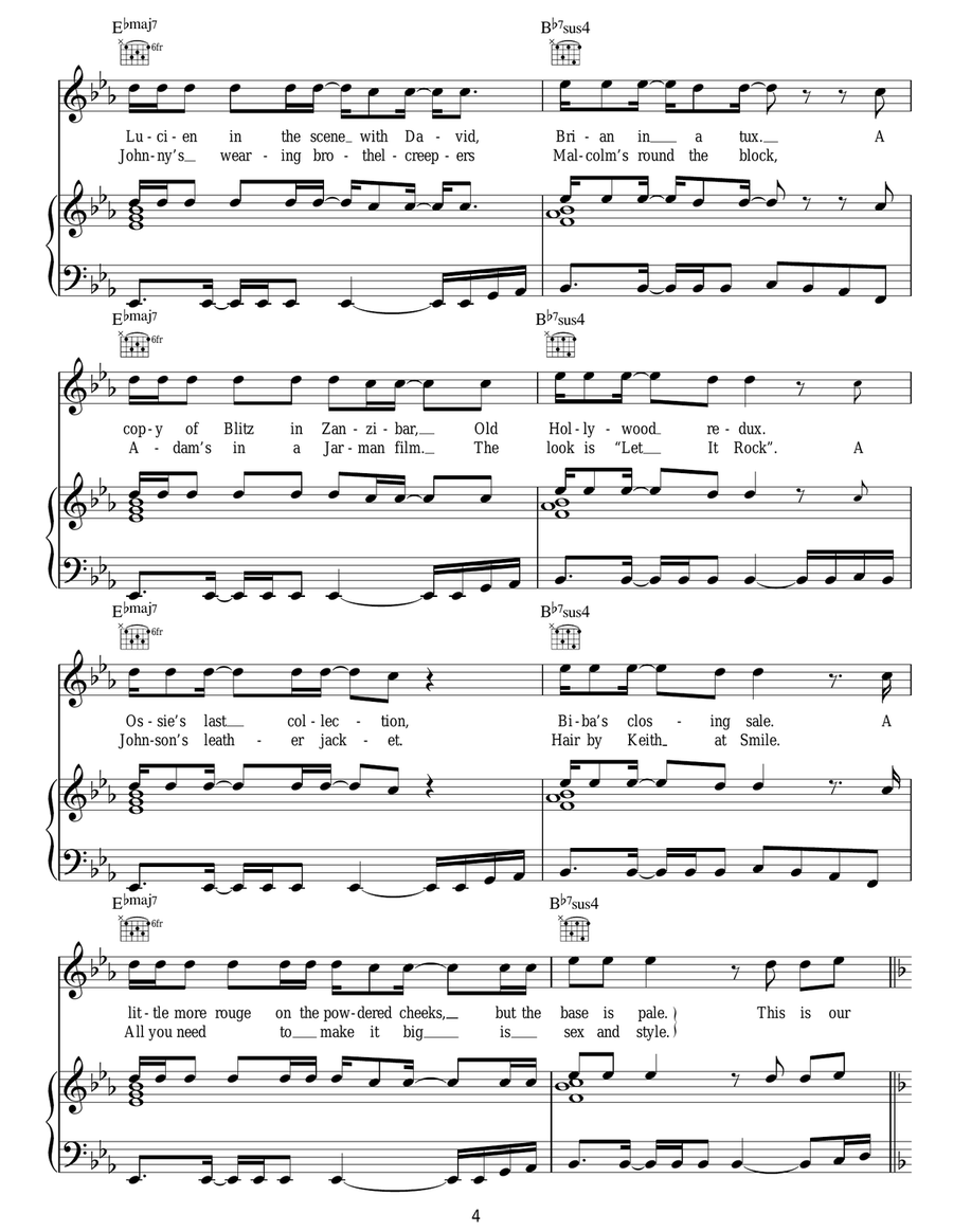 Requiem In Denim And Leopardskin Acoustic Guitar scores gallery preview page 4