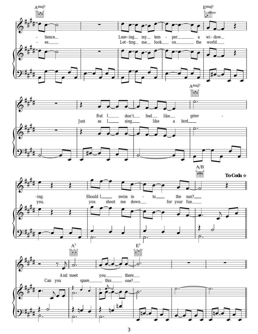 How You Kill Me How You Kill Me Acoustic Guitar scores gallery preview page 3