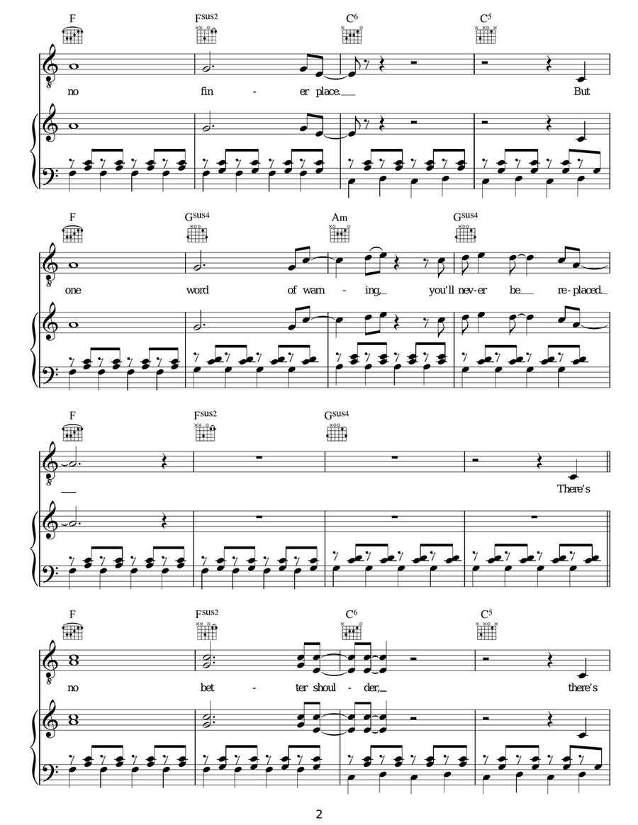 No Better Shoulder No Better Shoulder Acoustic Guitar scores gallery preview page 2