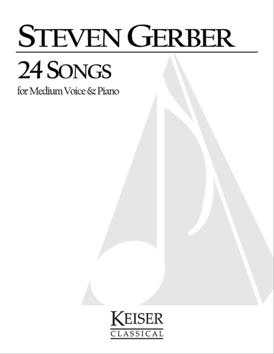 24 Songs for Medium Voice and Piano Medium Voice scores gallery preview page 1