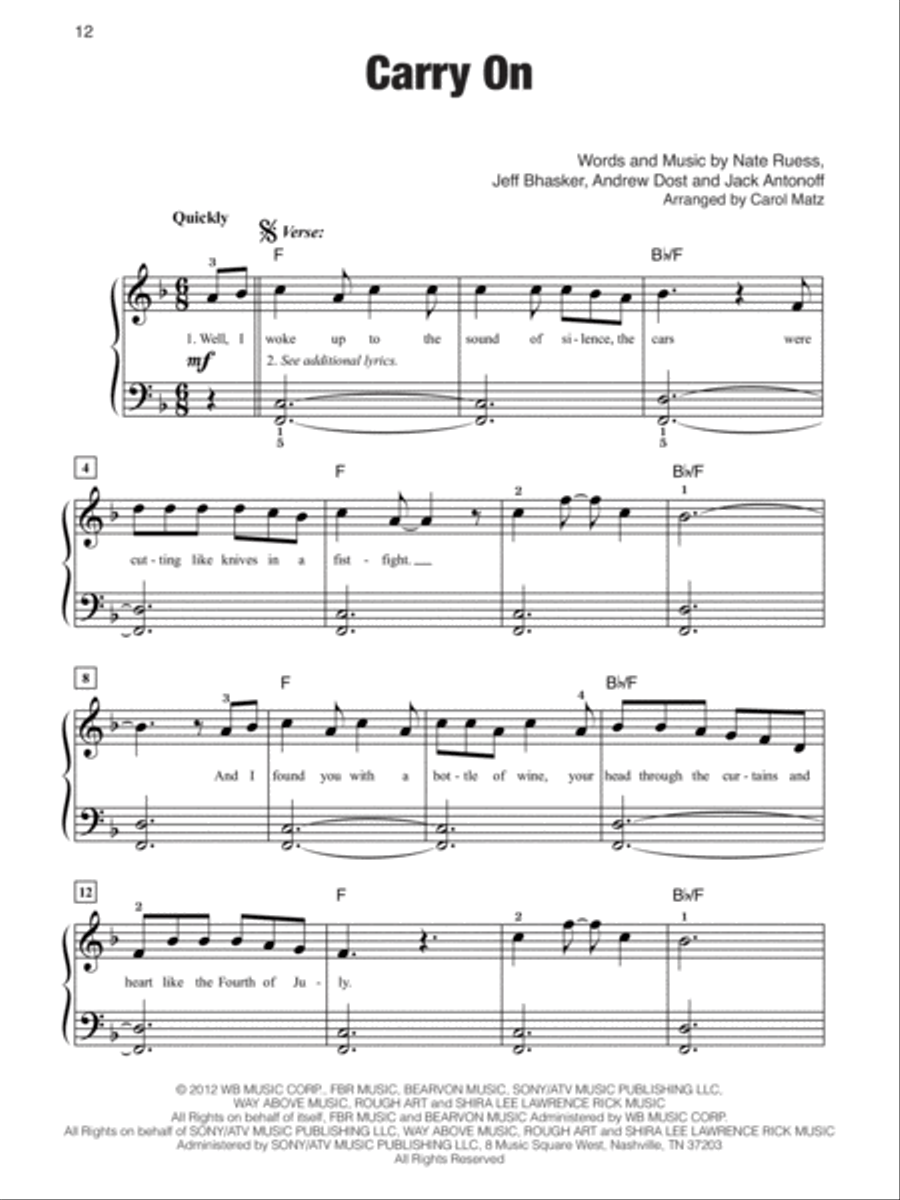 Megahits of 2013 Easy Piano scores gallery preview page 2