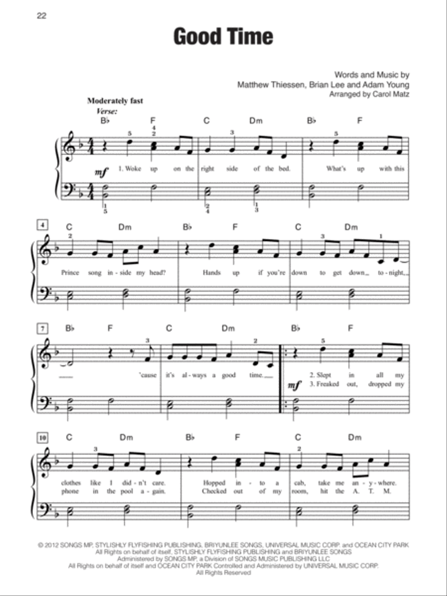 Megahits of 2013 Easy Piano scores gallery preview page 3