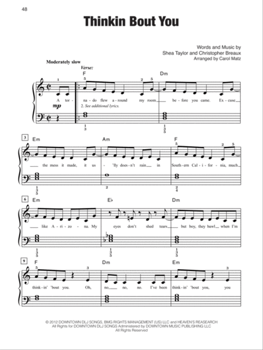 Megahits of 2013 Easy Piano scores gallery preview page 5