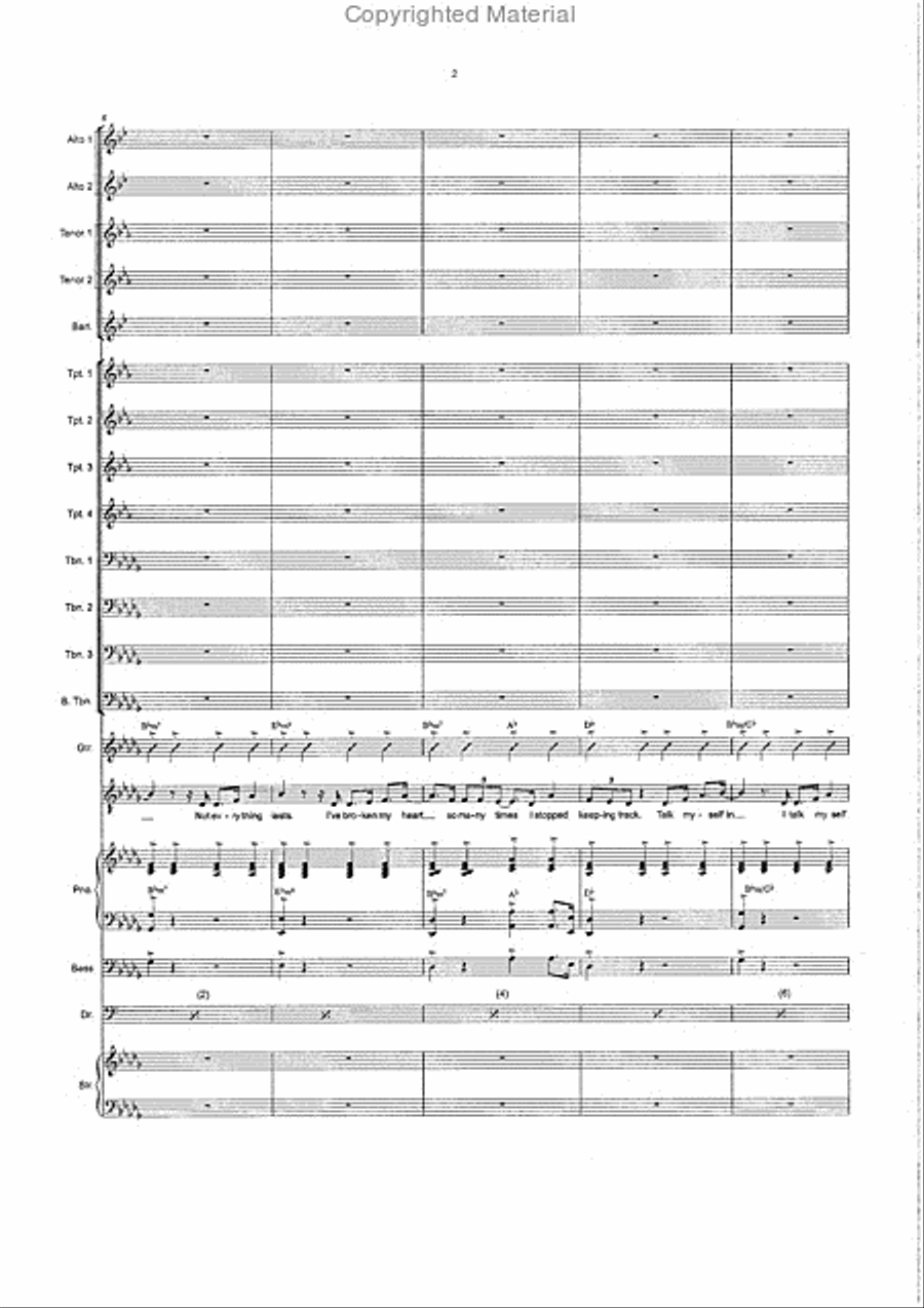 Haven't Met You Yet Big Band scores gallery preview page 3