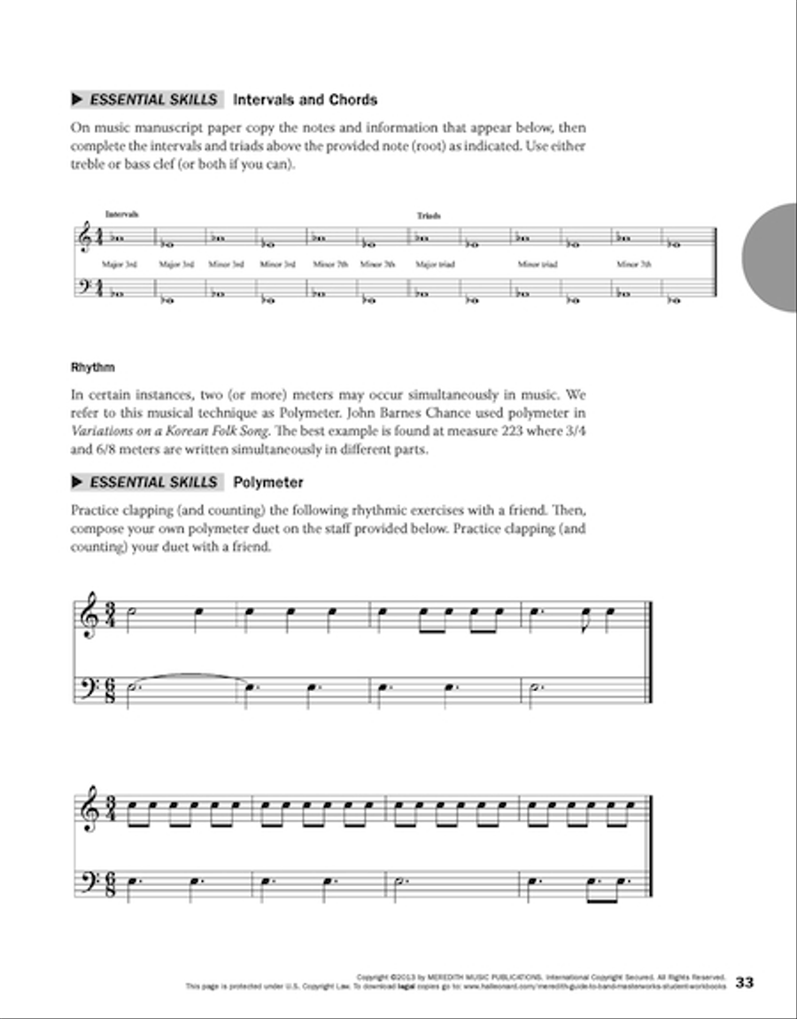 Guides to Band Masterworks, Volume III Collection / Songbook scores gallery preview page 5
